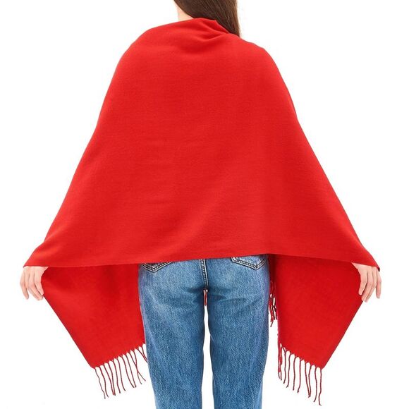 Alpine Swiss Womens Shawl Evening Wrap Pashmina Large Scarf Fringe Cape Poncho - Picture 5 of 7